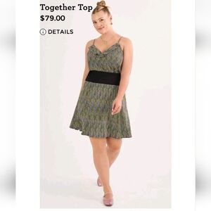 Cabi 6735 Together Top Blouse Ruffle Sleeveless Cami M Medium New Nwt